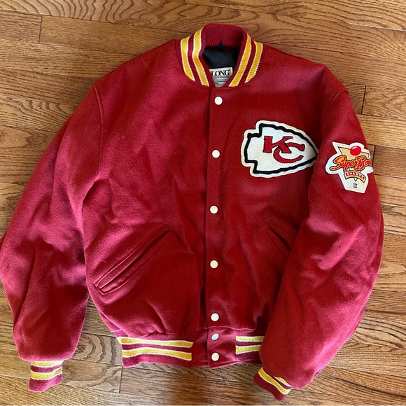 NFL Other - HOST PICK!! Vintage Kansas City Chiefs Super Bowl IV Wool Varsity Jacket